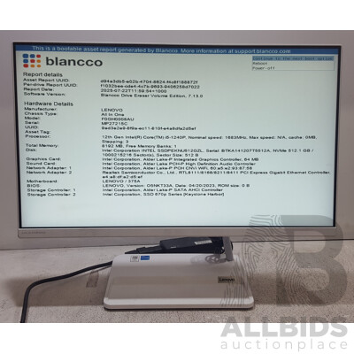 Lenovo ideaCentre AIO 3 (24IAP7) 12th Gen Intel Core i5 (1240P) 3.50GHz-4.40GHz 12-Core CPU 23.8-Inch Touchscreen All-in-One Computer Lenovo ideaCentre AIO 3 (24IAP7) 12th Gen Intel Core i5 (1240P) 3.50GHz-4.40GHz 12-Core CPU 23.8-Inch Touchscreen All-in-One Computer