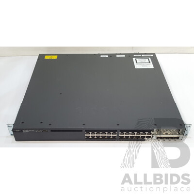 Cisco (WS-C3650-24TD-L) Catalyst 3650-24-2X10G 24-Port Gigabit Ethernet Switch