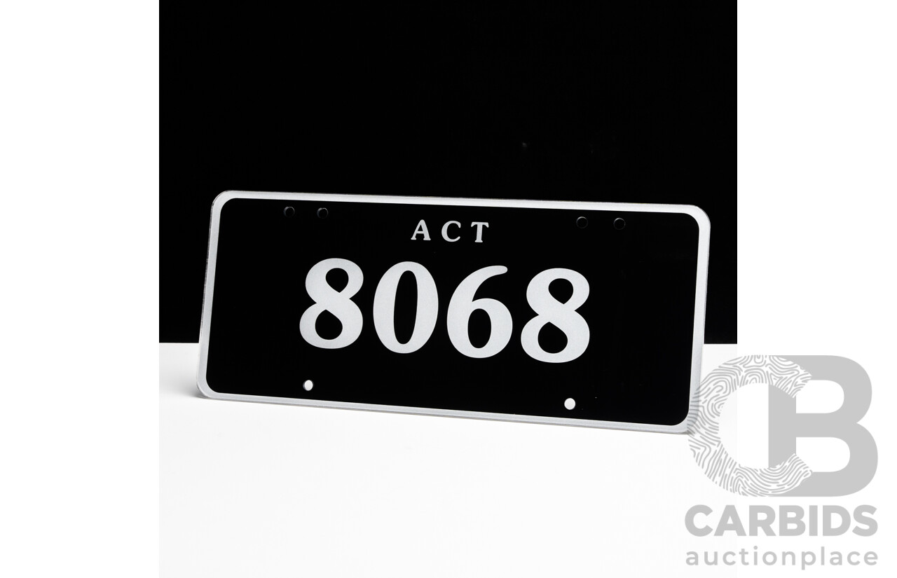 ACT 4-Digit Number Plate - 8068
