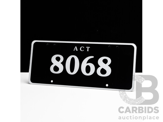 ACT 4-Digit Number Plate - 8068