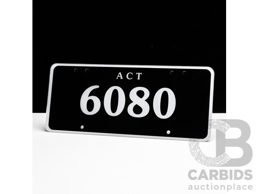 ACT 4-Digit Number Plate - 6080