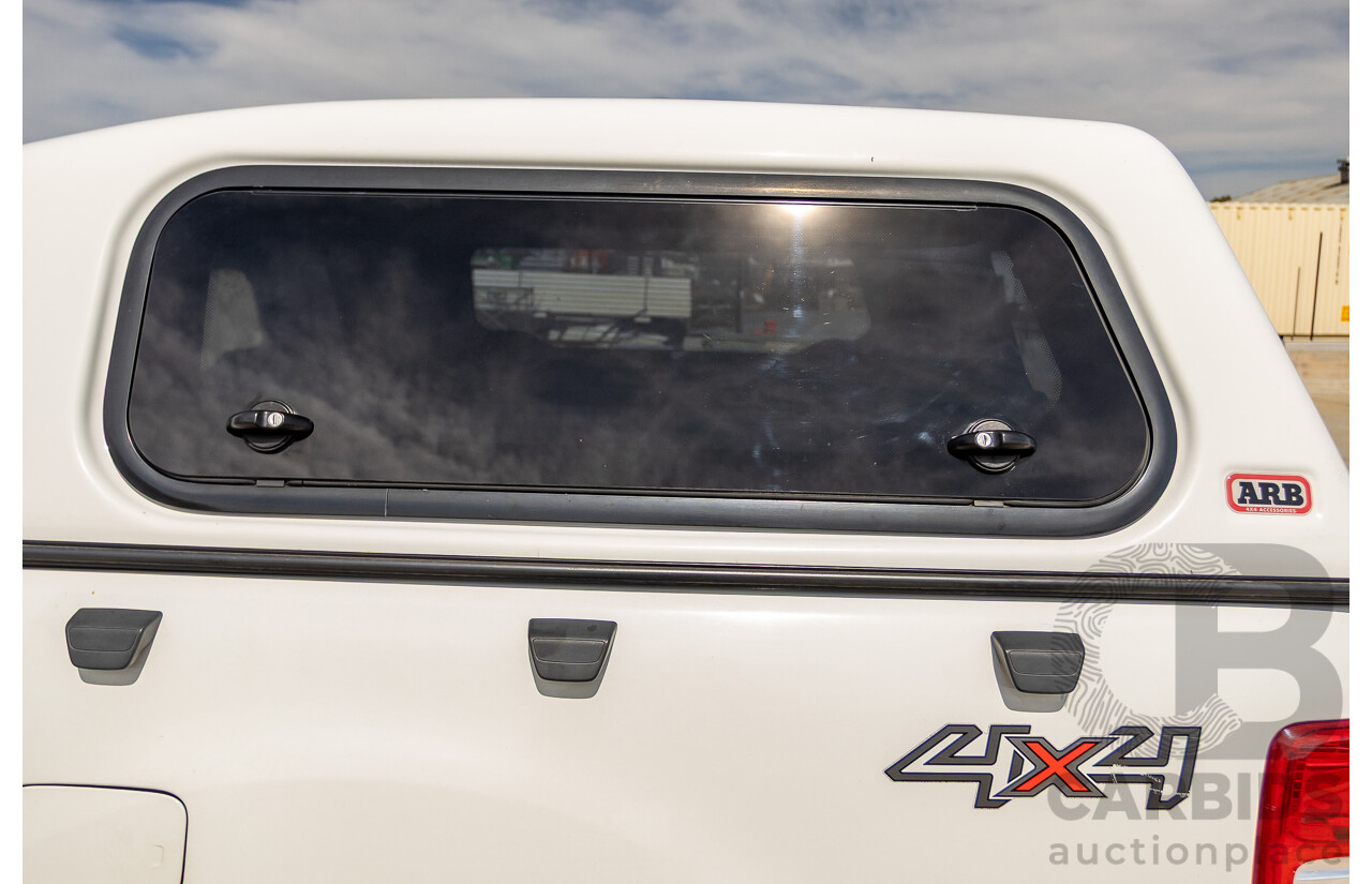01/2016 Ford Ranger XLS 3.2 (4x4) PX MKII Dual Cab Utility White Turbo Diesel 3.2L