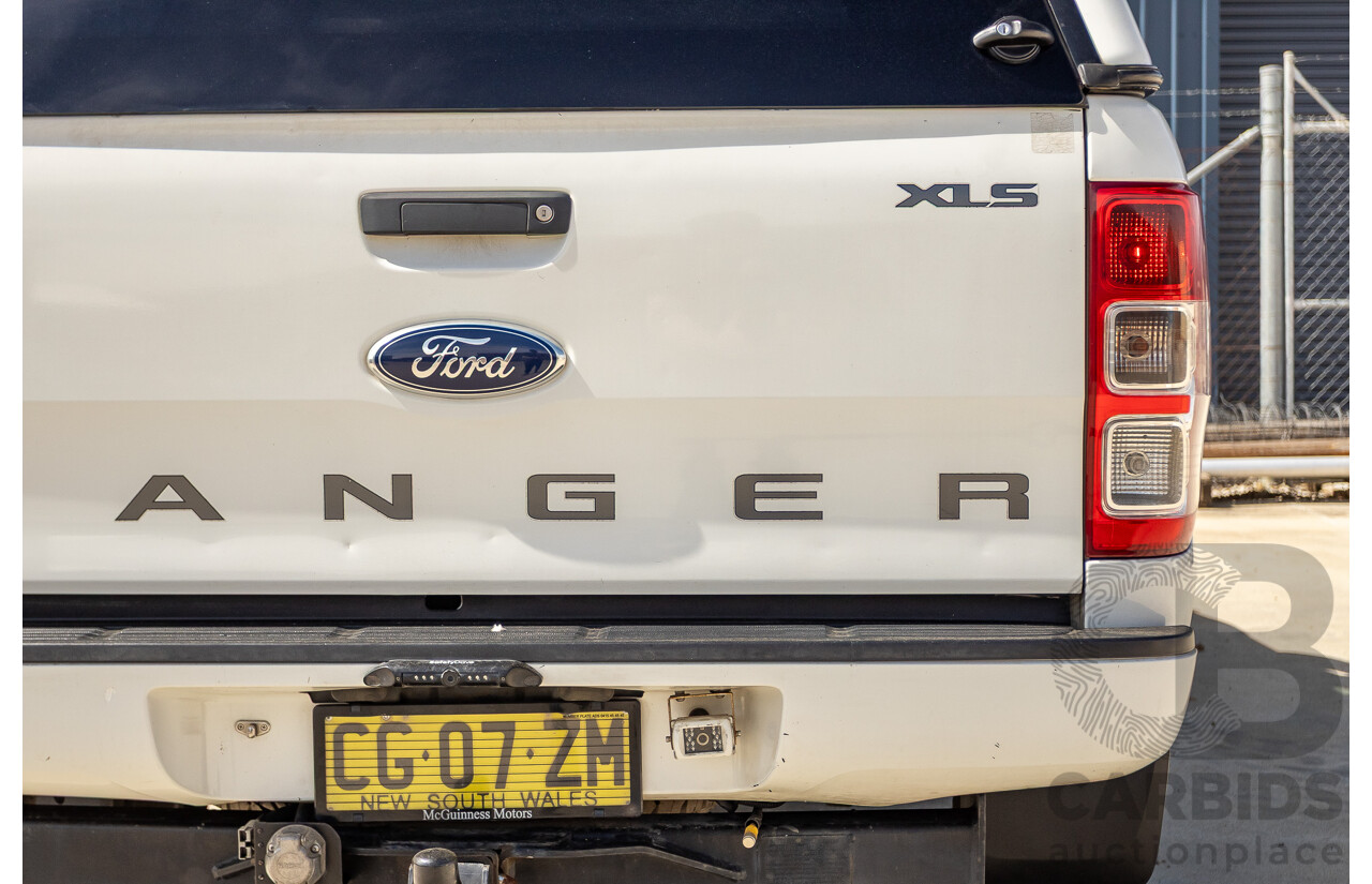 01/2016 Ford Ranger XLS 3.2 (4x4) PX MKII Dual Cab Utility White Turbo Diesel 3.2L