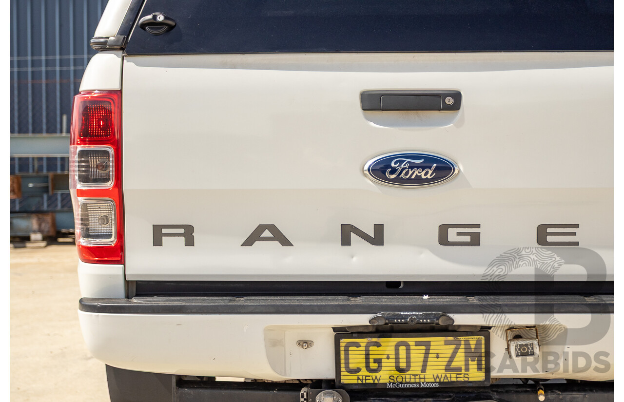 01/2016 Ford Ranger XLS 3.2 (4x4) PX MKII Dual Cab Utility White Turbo Diesel 3.2L