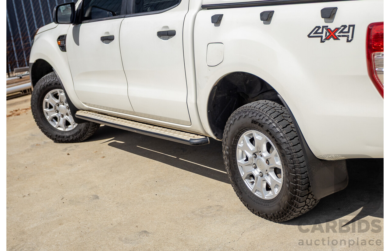 01/2016 Ford Ranger XLS 3.2 (4x4) PX MKII Dual Cab Utility White Turbo Diesel 3.2L