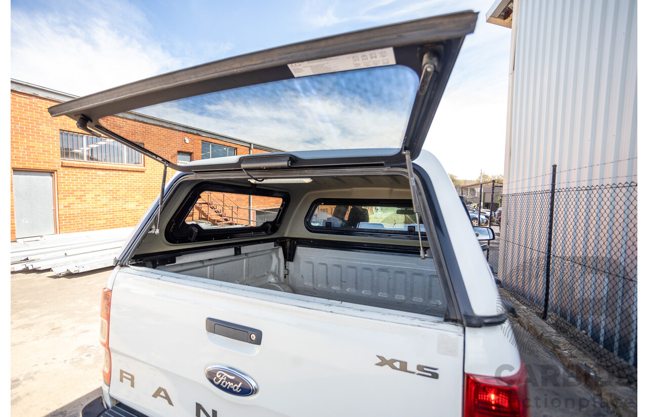 01/2016 Ford Ranger XLS 3.2 (4x4) PX MKII Dual Cab Utility White Turbo Diesel 3.2L