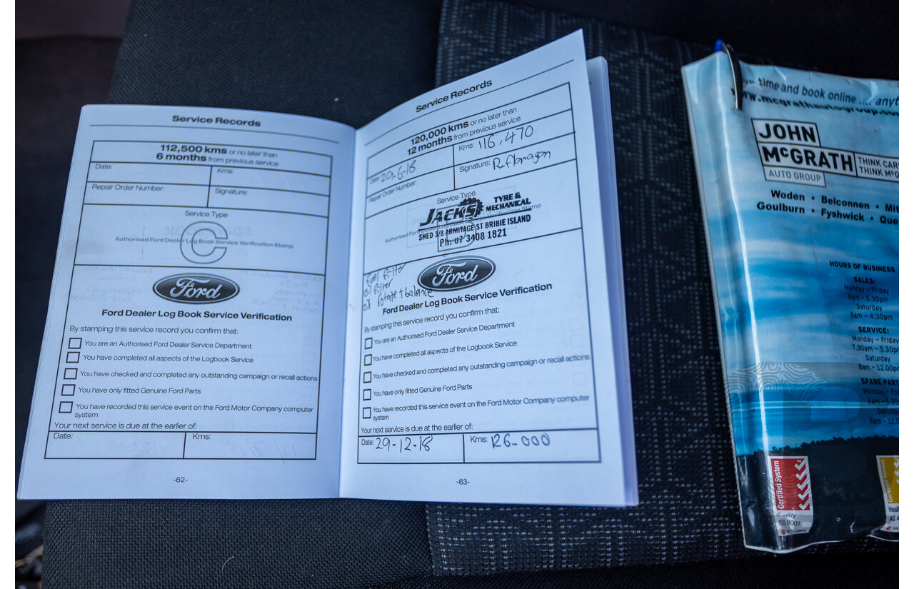 01/2016 Ford Ranger XLS 3.2 (4x4) PX MKII Dual Cab Utility White Turbo Diesel 3.2L
