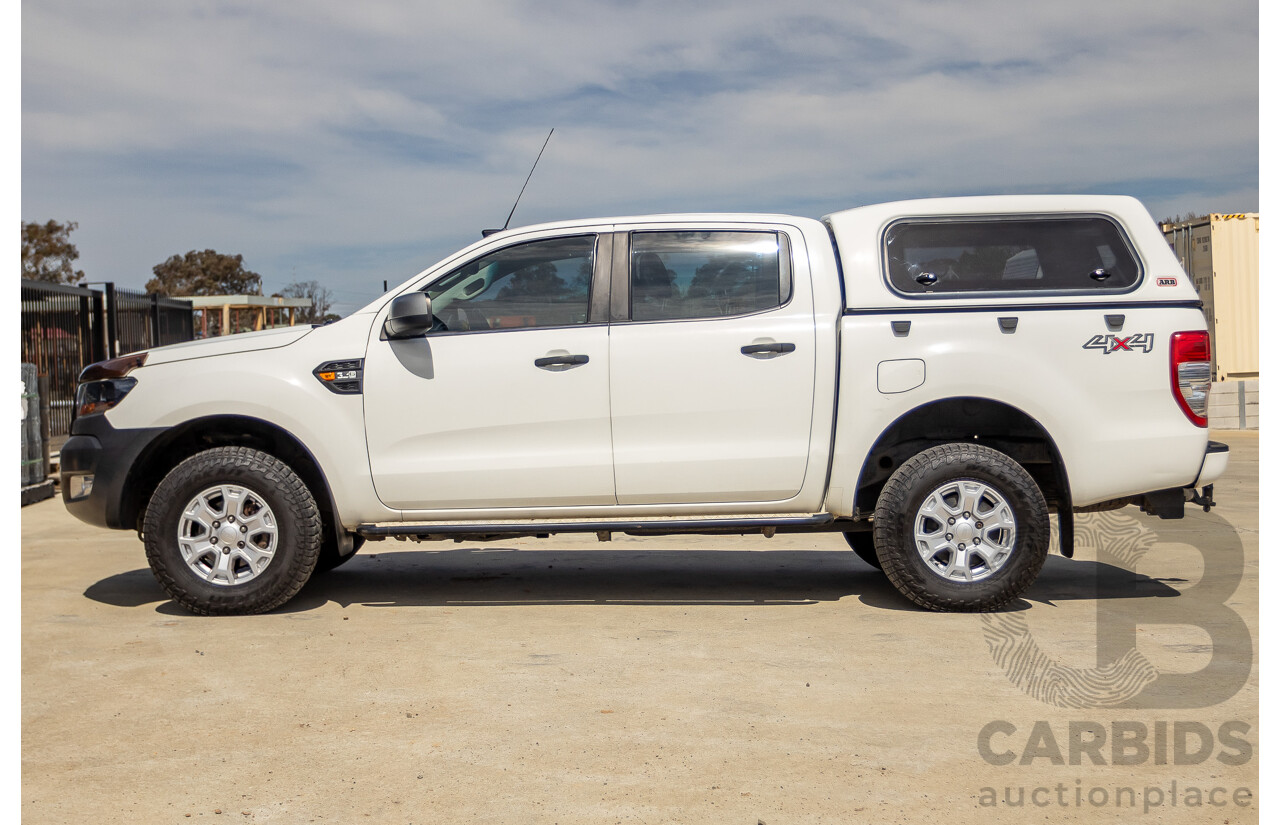 01/2016 Ford Ranger XLS 3.2 (4x4) PX MKII Dual Cab Utility White Turbo Diesel 3.2L