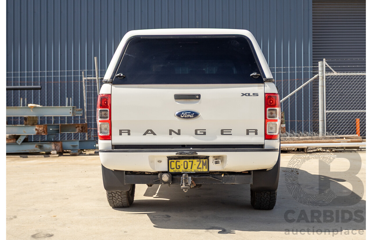 01/2016 Ford Ranger XLS 3.2 (4x4) PX MKII Dual Cab Utility White Turbo Diesel 3.2L
