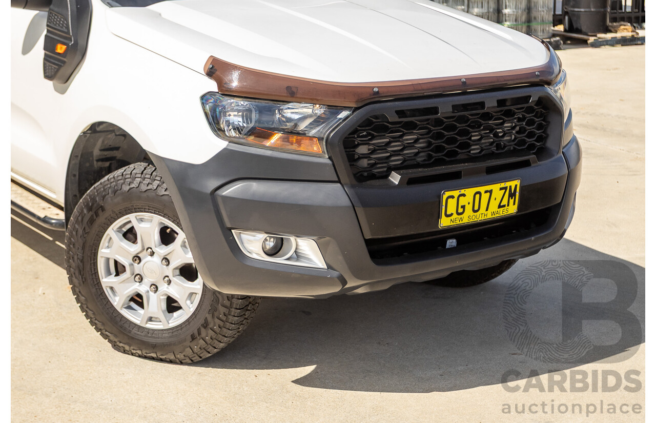 01/2016 Ford Ranger XLS 3.2 (4x4) PX MKII Dual Cab Utility White Turbo Diesel 3.2L