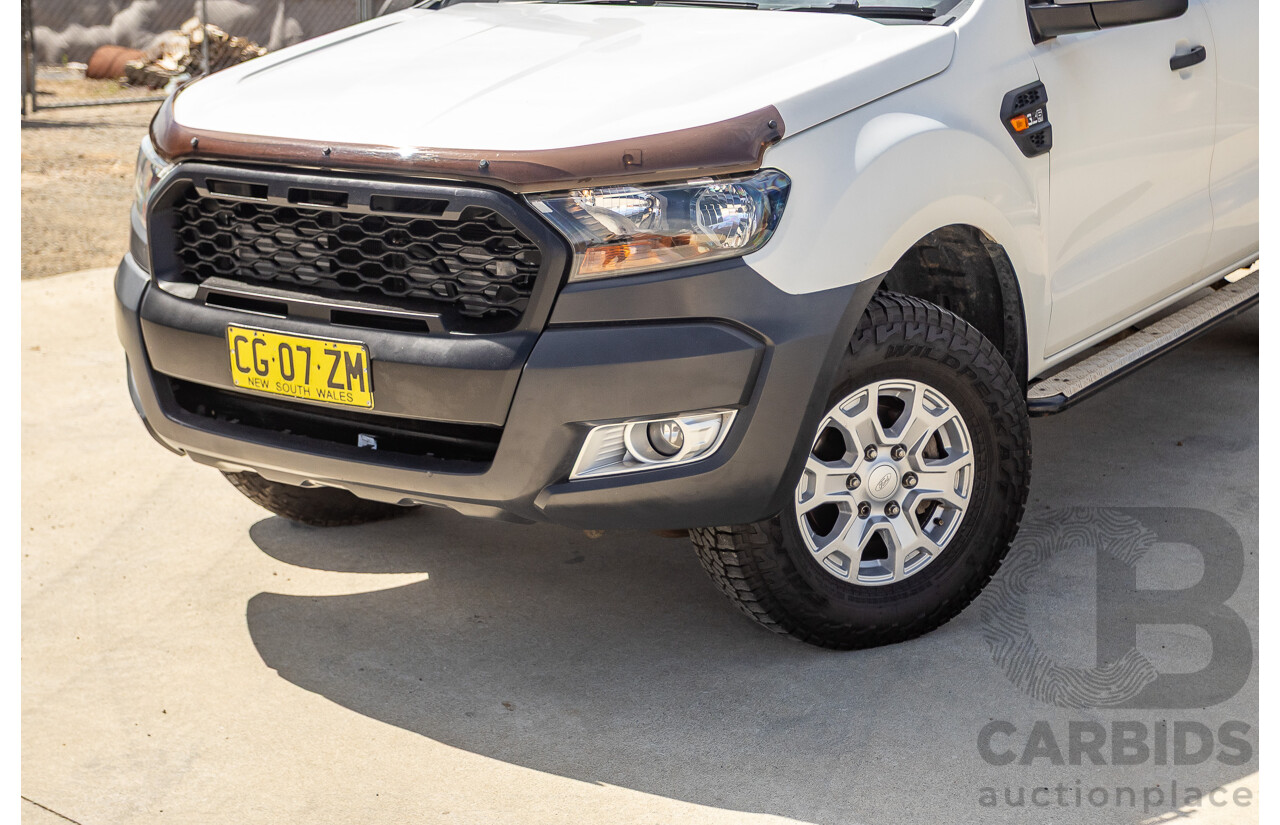 01/2016 Ford Ranger XLS 3.2 (4x4) PX MKII Dual Cab Utility White Turbo Diesel 3.2L