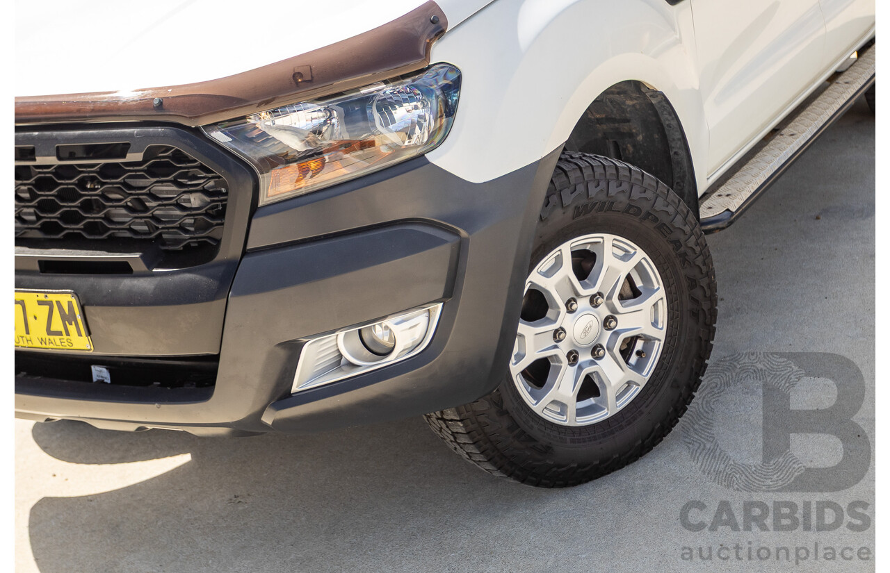 01/2016 Ford Ranger XLS 3.2 (4x4) PX MKII Dual Cab Utility White Turbo Diesel 3.2L