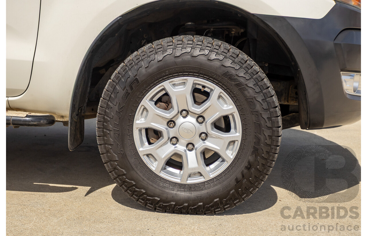 01/2016 Ford Ranger XLS 3.2 (4x4) PX MKII Dual Cab Utility White Turbo Diesel 3.2L