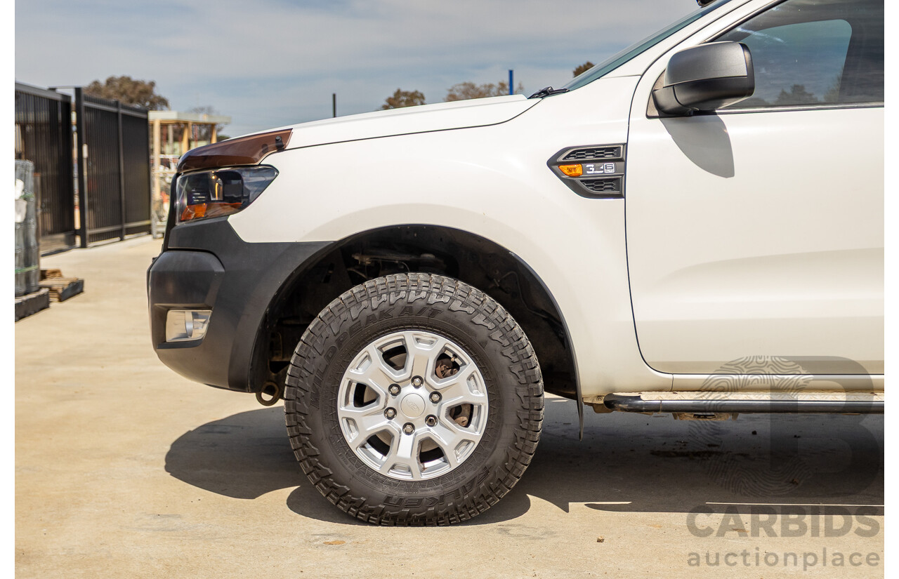 01/2016 Ford Ranger XLS 3.2 (4x4) PX MKII Dual Cab Utility White Turbo Diesel 3.2L