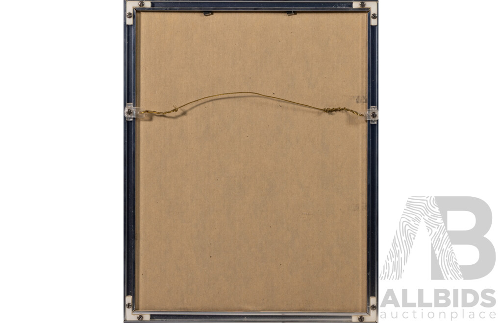 Paul Relmar, (20th Century), The Dolls House, Lovely Original Miniature Circular Etching, 36 x 28 cm (frame)