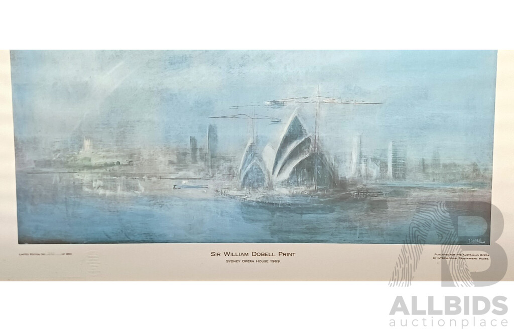 DOBELL, William (1899-1970) 'Sydney Opera House,' 1969. Limited Edition Print 282/850 