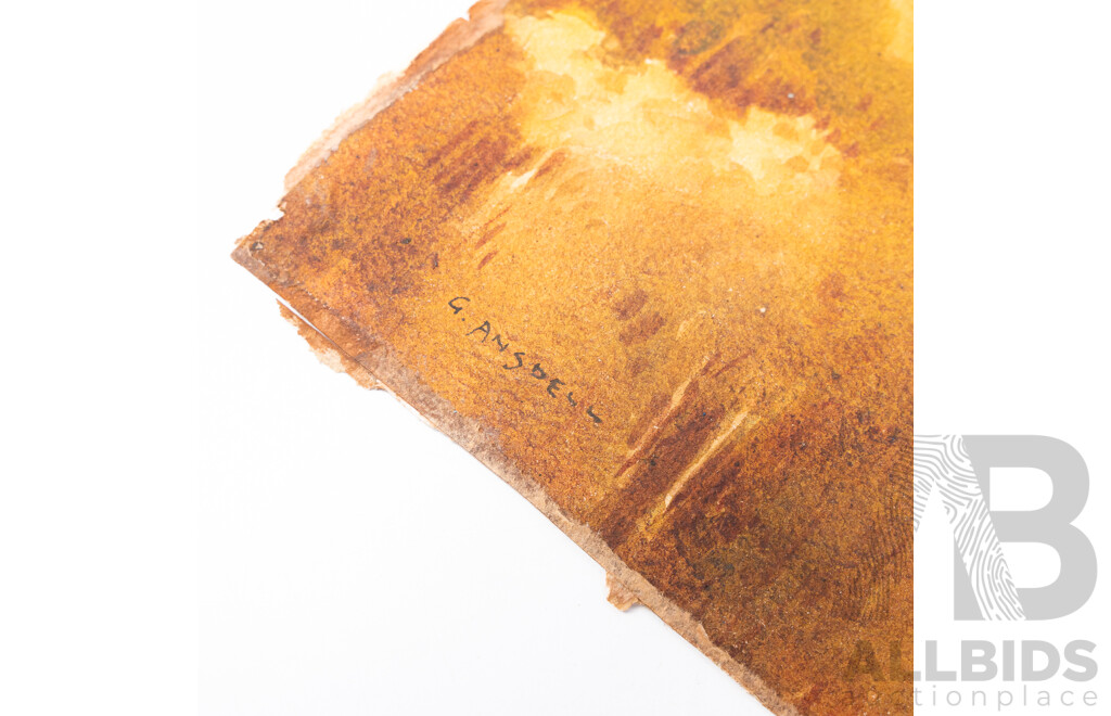 Gerald Ansdell, (19/20th Centuries, British-Born Australian, 1880-1972), View to North Head, Sydney Harbour, Original Watercolour, 28 x 39 cm (sheet) (unframed)