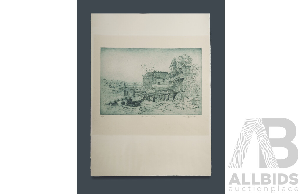 EMANUEL, Cedric (1906-1995) 'The Sailing Club' Etching 2/90 