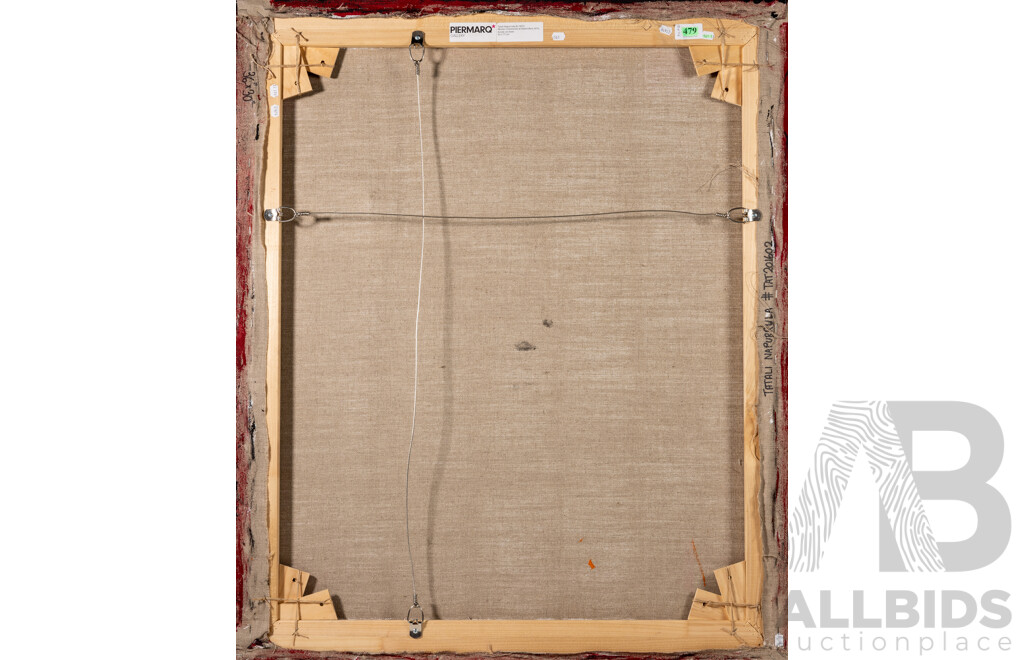 NAPARRULA, Tatalia (Aboriginal b.1957) 'Women Ceremonies at Desert Bore,' 2016. Acrylic on Linen 