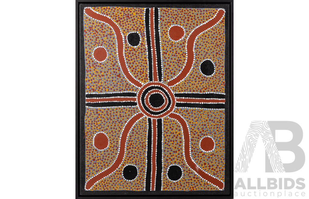 JUNGALA, Paddy Bird Aboriginal born c.1955) Untitled Acrylic on Canvas