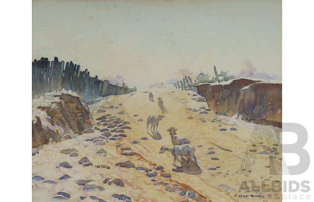 MORRIS, Rufus (1907-1982) 'Sunburnt Country' W/Clr 