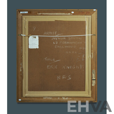 SMITH, Joshua (1905-1995) 'Eric Knight,' c.1970. Oil on Board 