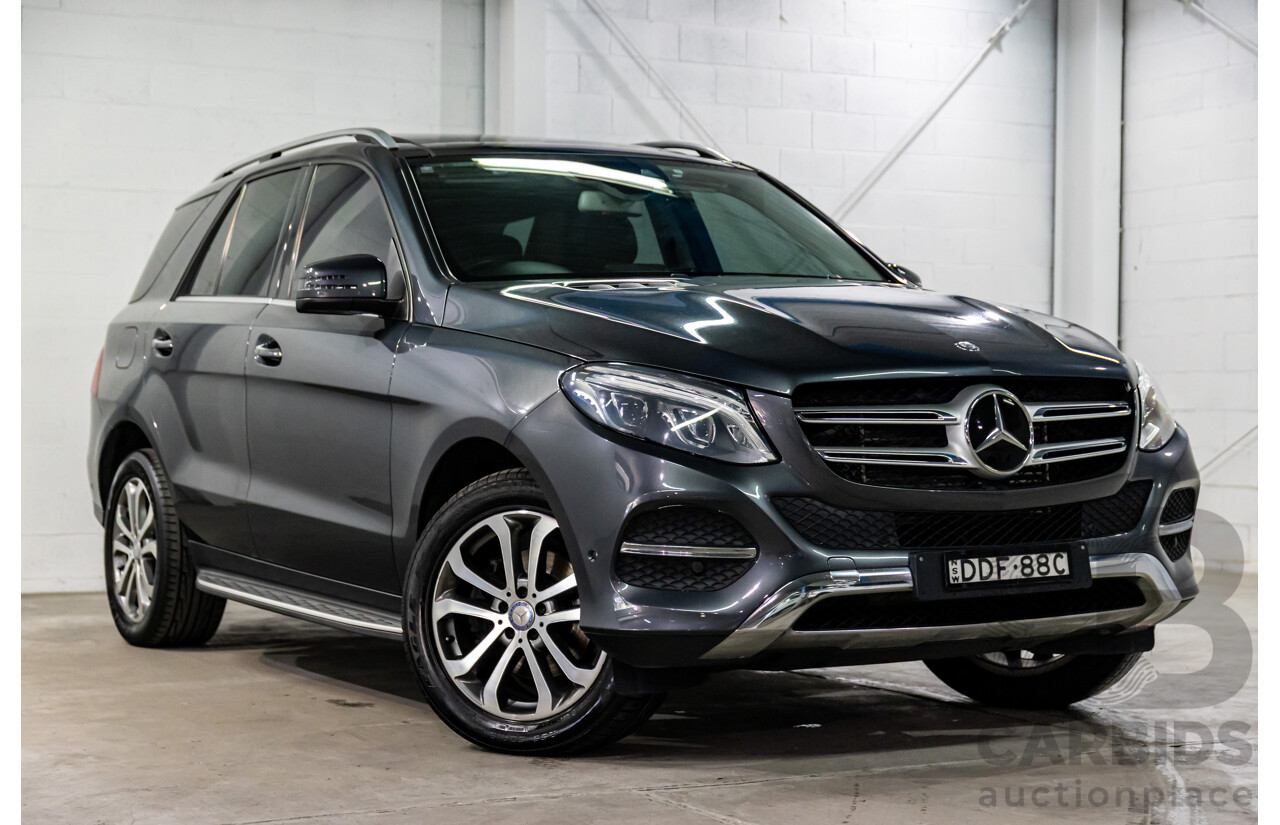 02/2016 Mercedes-Benz GLE 250d 4MATIC (AWD) 166 MY16 4d Wagon Tenorite Grey Metallic Turbo Diesel 2.1L
