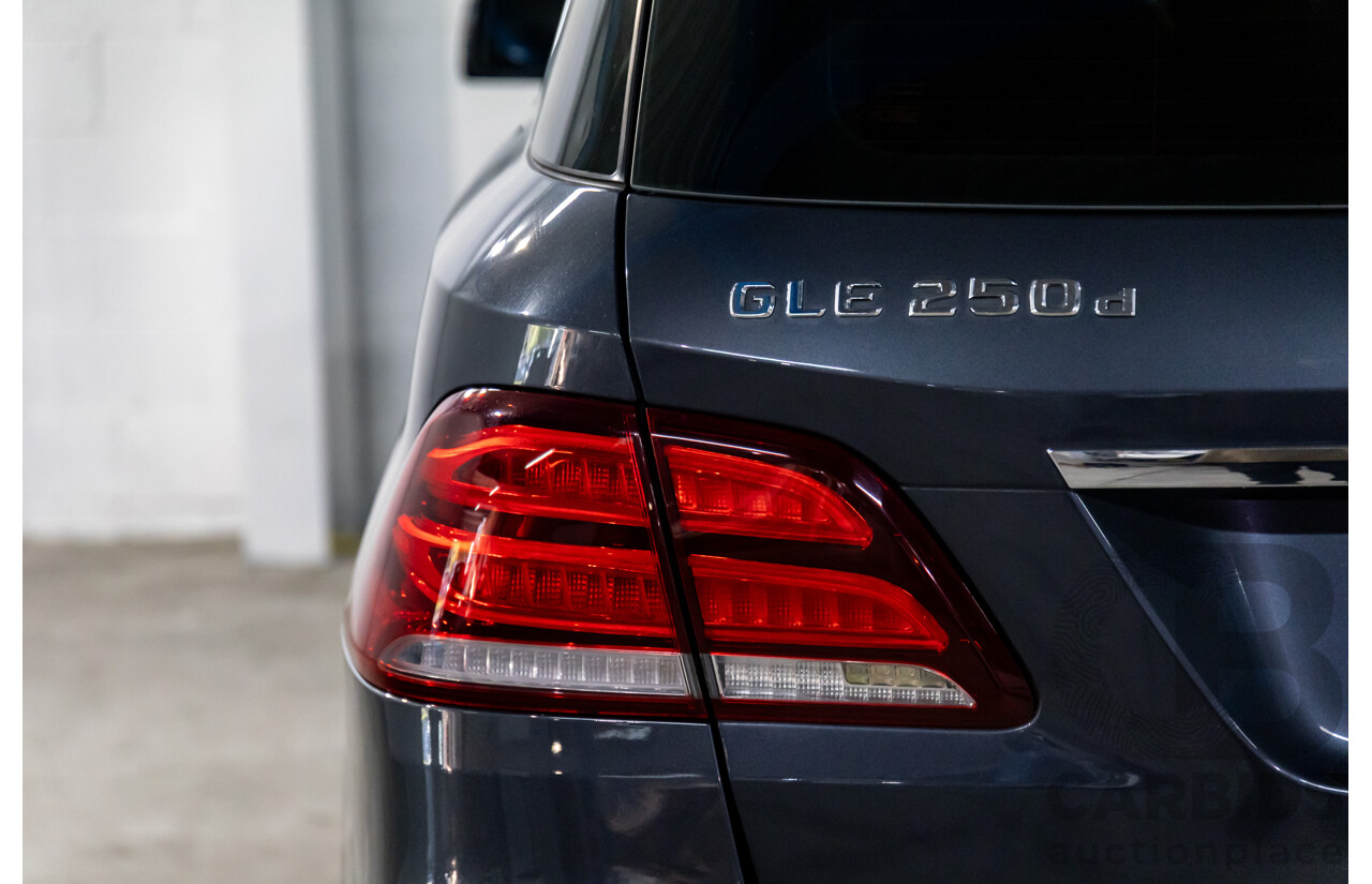 02/2016 Mercedes-Benz GLE 250d 4MATIC (AWD) 166 MY16 4d Wagon Tenorite Grey Metallic Turbo Diesel 2.1L