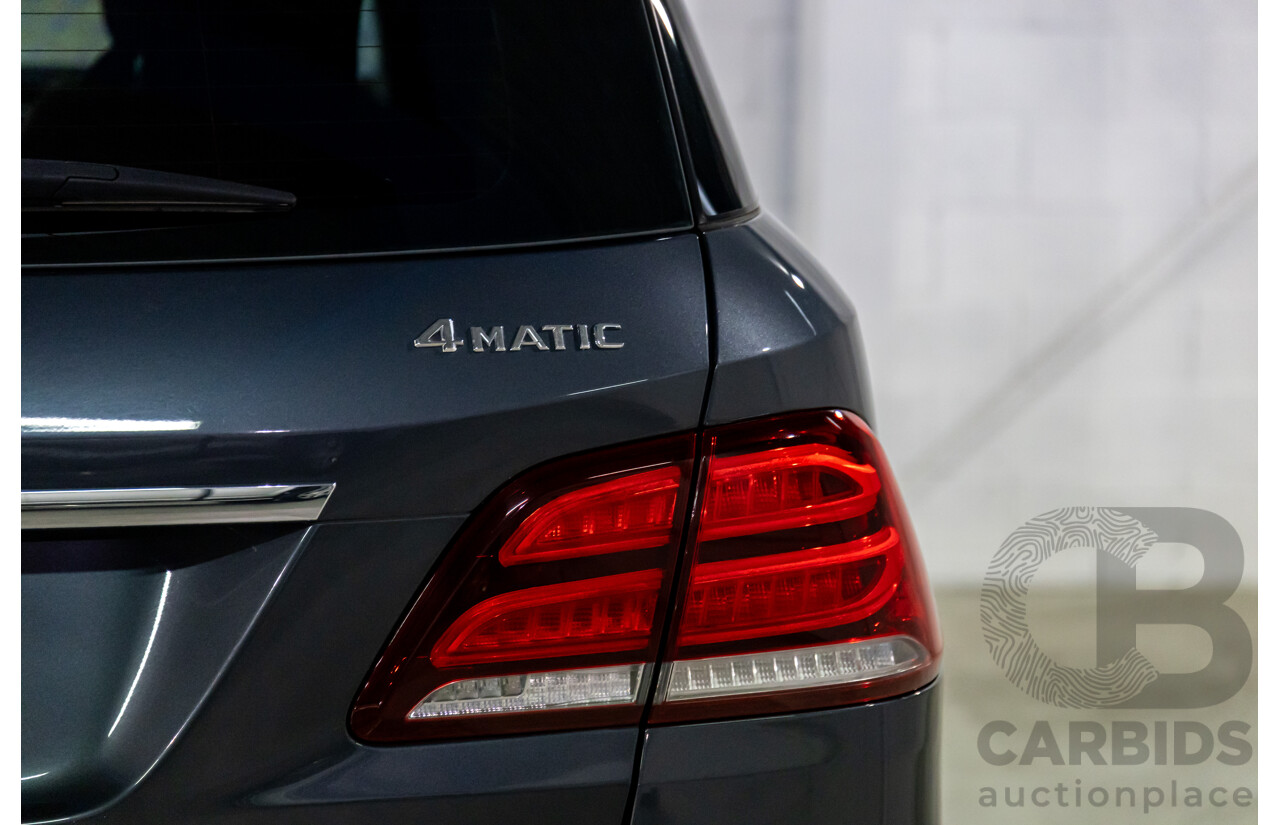 02/2016 Mercedes-Benz GLE 250d 4MATIC (AWD) 166 MY16 4d Wagon Tenorite Grey Metallic Turbo Diesel 2.1L