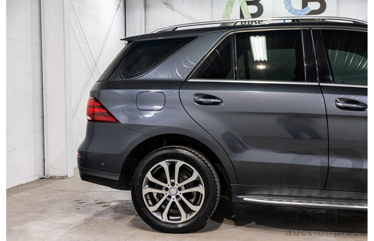 02/2016 Mercedes-Benz GLE 250d 4MATIC (AWD) 166 MY16 4d Wagon Tenorite Grey Metallic Turbo Diesel 2.1L