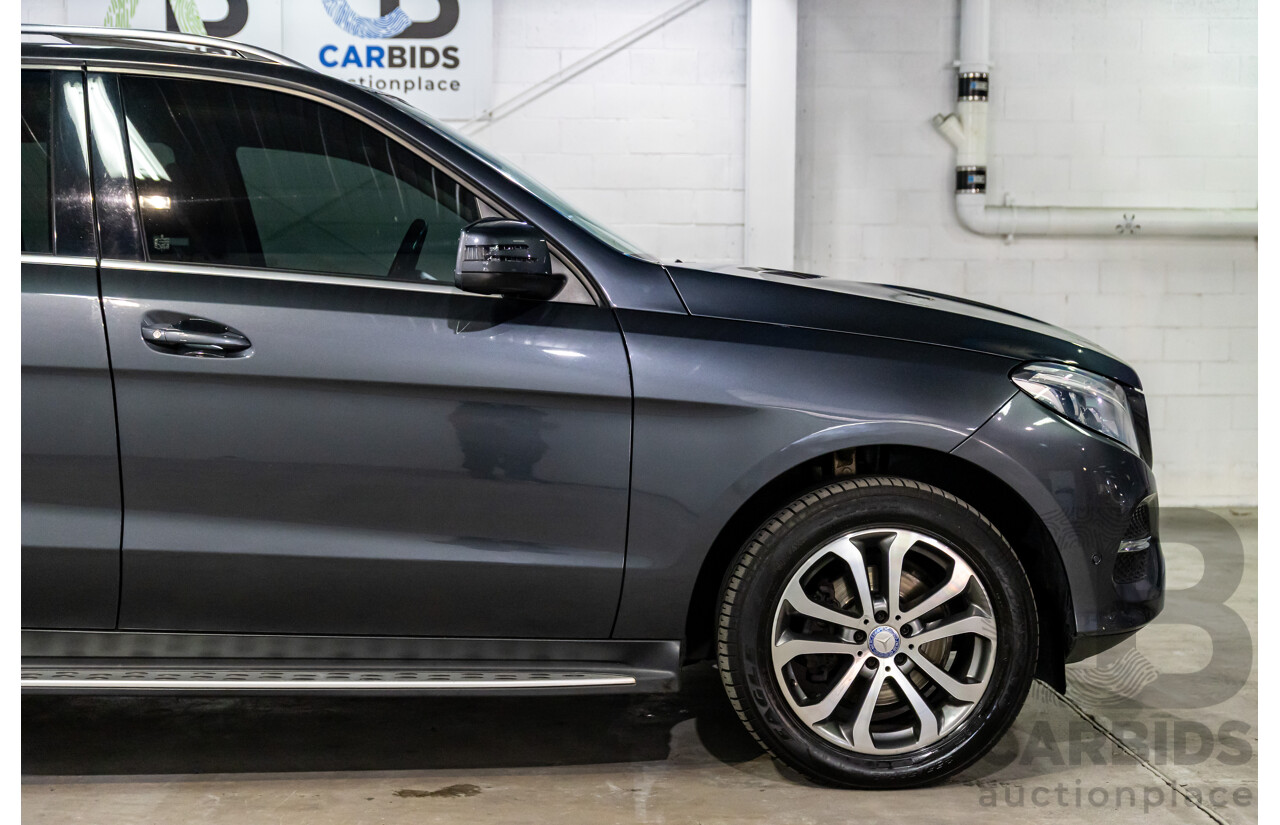 02/2016 Mercedes-Benz GLE 250d 4MATIC (AWD) 166 MY16 4d Wagon Tenorite Grey Metallic Turbo Diesel 2.1L