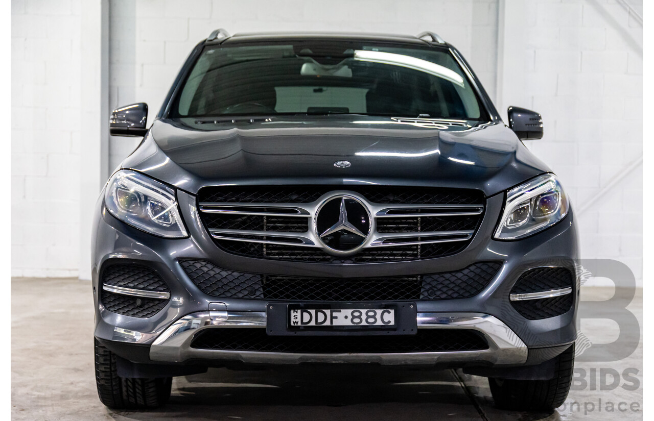 02/2016 Mercedes-Benz GLE 250d 4MATIC (AWD) 166 MY16 4d Wagon Tenorite Grey Metallic Turbo Diesel 2.1L