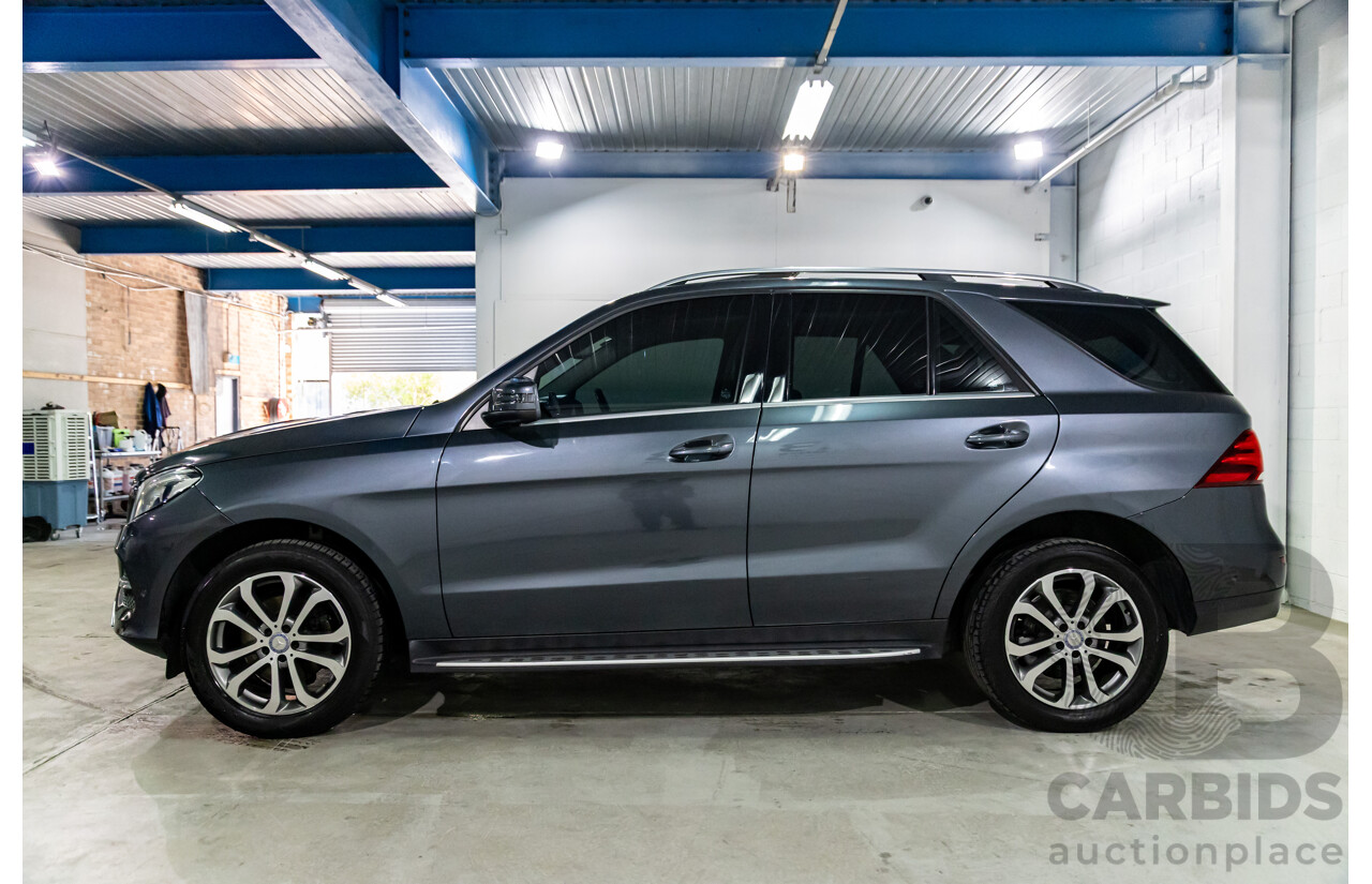 02/2016 Mercedes-Benz GLE 250d 4MATIC (AWD) 166 MY16 4d Wagon Tenorite Grey Metallic Turbo Diesel 2.1L