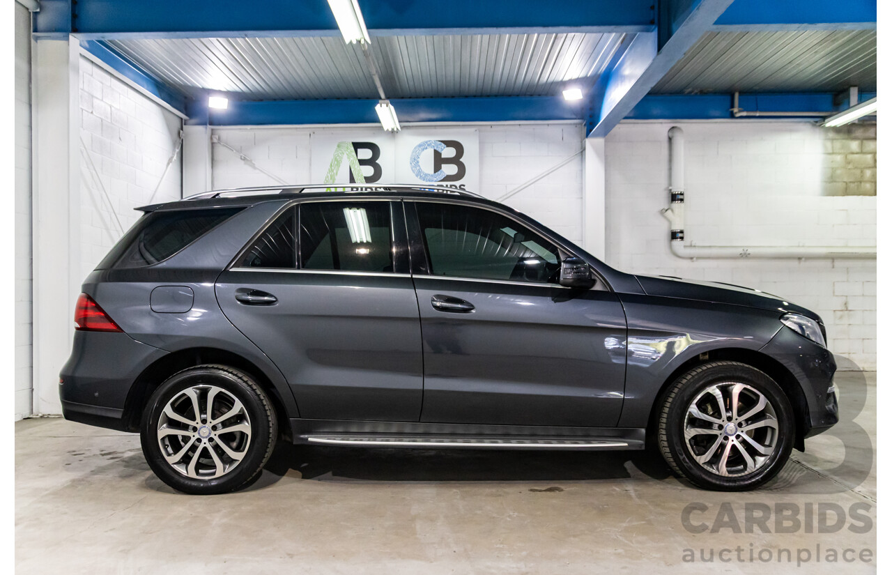 02/2016 Mercedes-Benz GLE 250d 4MATIC (AWD) 166 MY16 4d Wagon Tenorite Grey Metallic Turbo Diesel 2.1L