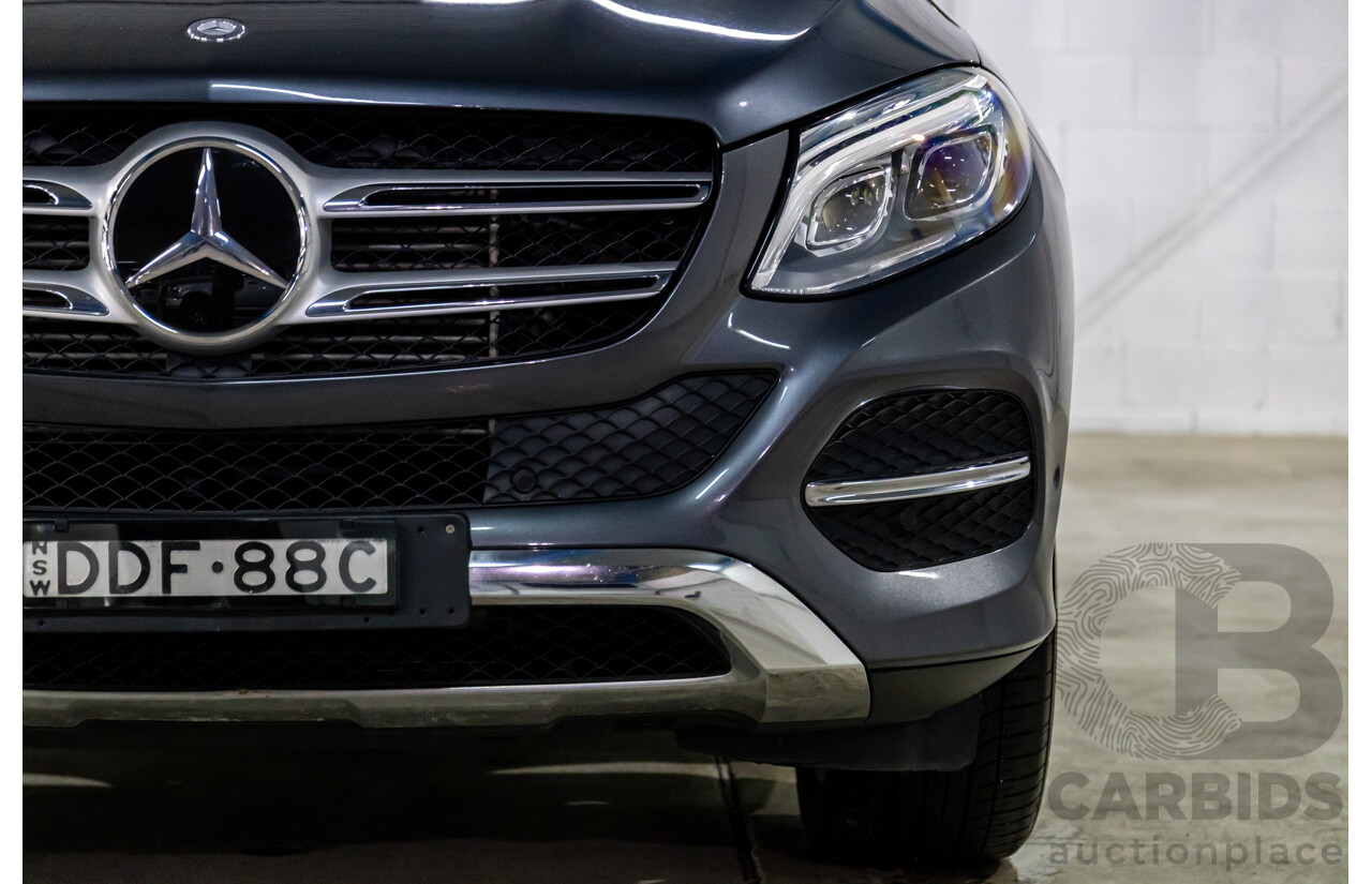 02/2016 Mercedes-Benz GLE 250d 4MATIC (AWD) 166 MY16 4d Wagon Tenorite Grey Metallic Turbo Diesel 2.1L