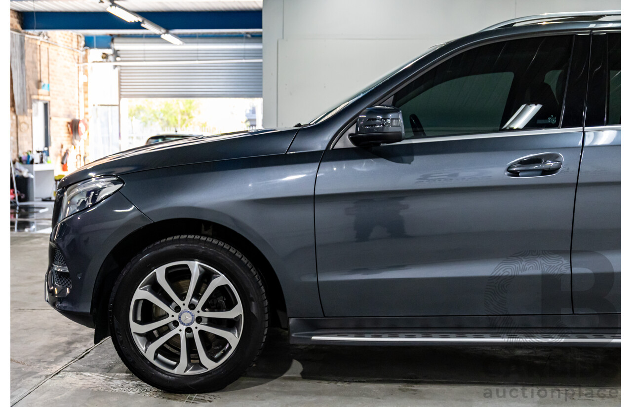 02/2016 Mercedes-Benz GLE 250d 4MATIC (AWD) 166 MY16 4d Wagon Tenorite Grey Metallic Turbo Diesel 2.1L
