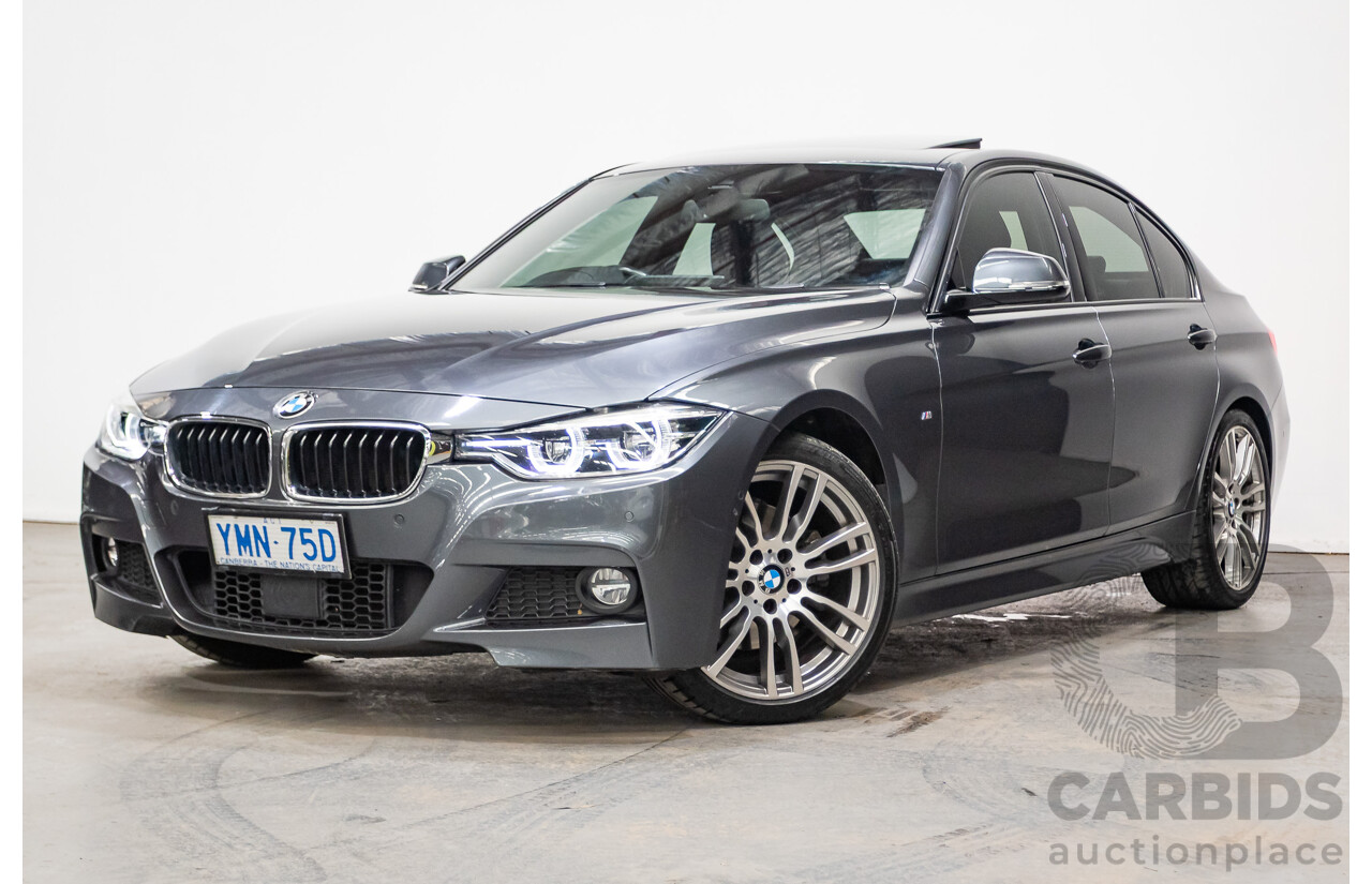 04/2017 BMW 330i M-Sport  F30 LCI MY18 4D Sedan Mineral Grey Turbo 2.0L