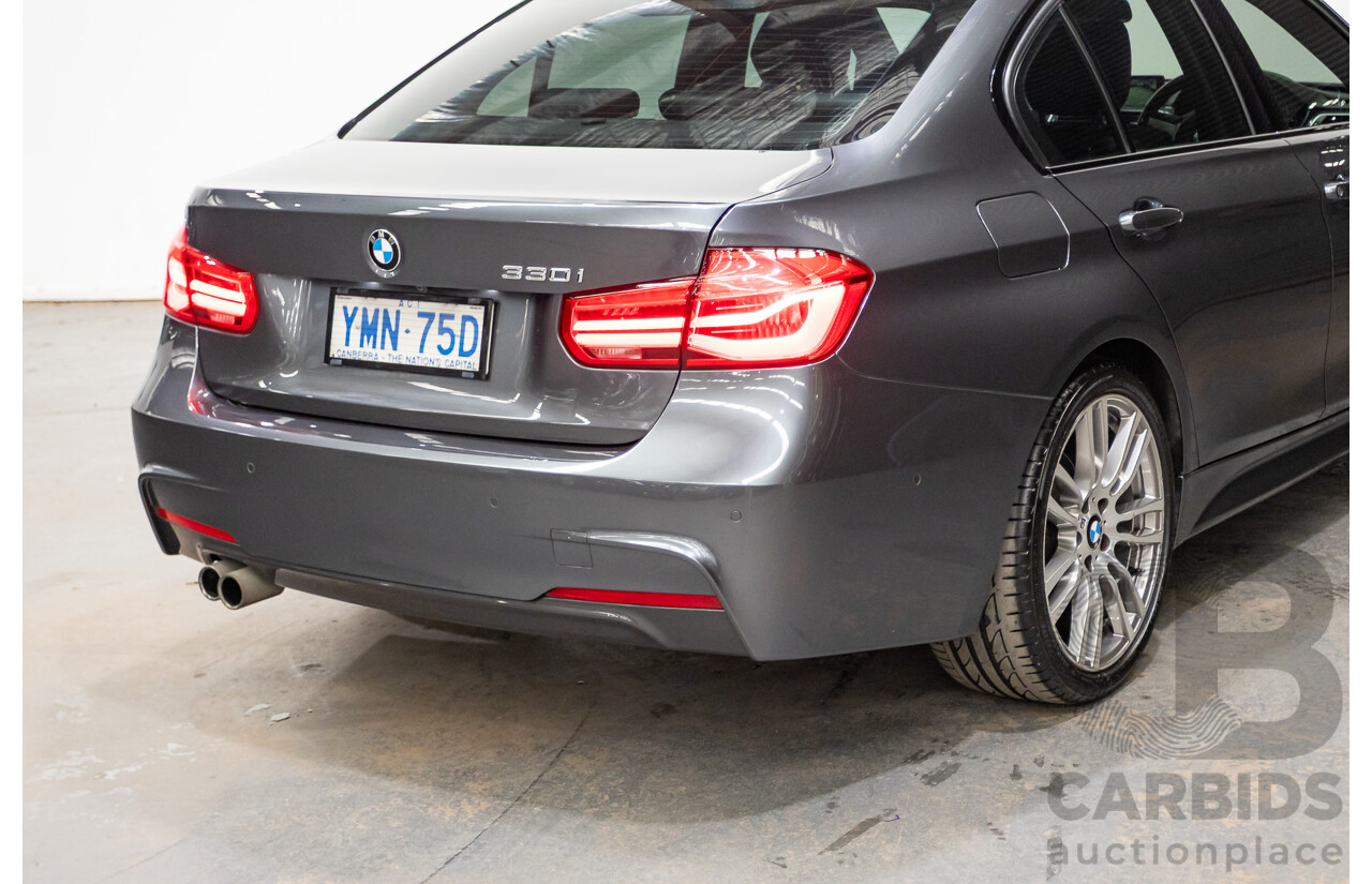 04/2017 BMW 330i M-Sport  F30 LCI MY18 4D Sedan Mineral Grey Turbo 2.0L