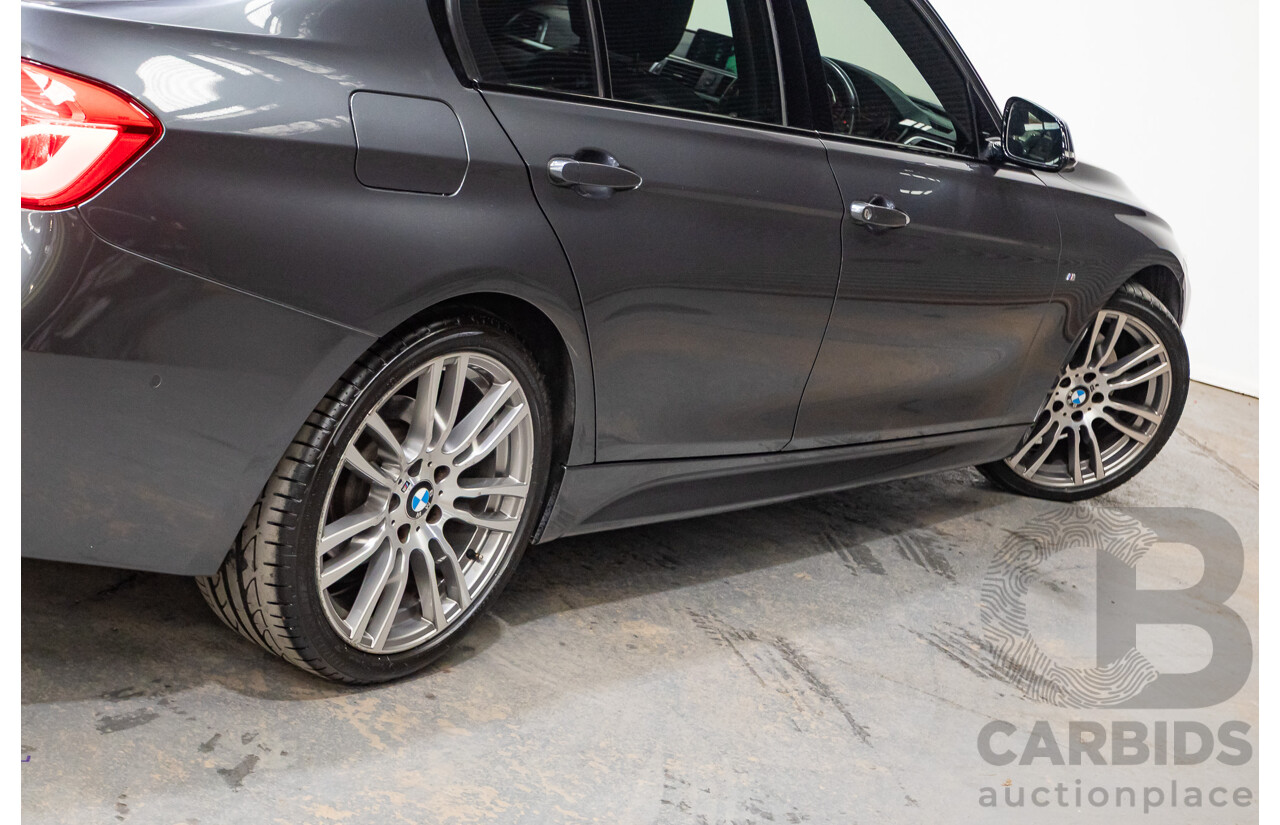 04/2017 BMW 330i M-Sport  F30 LCI MY18 4D Sedan Mineral Grey Turbo 2.0L
