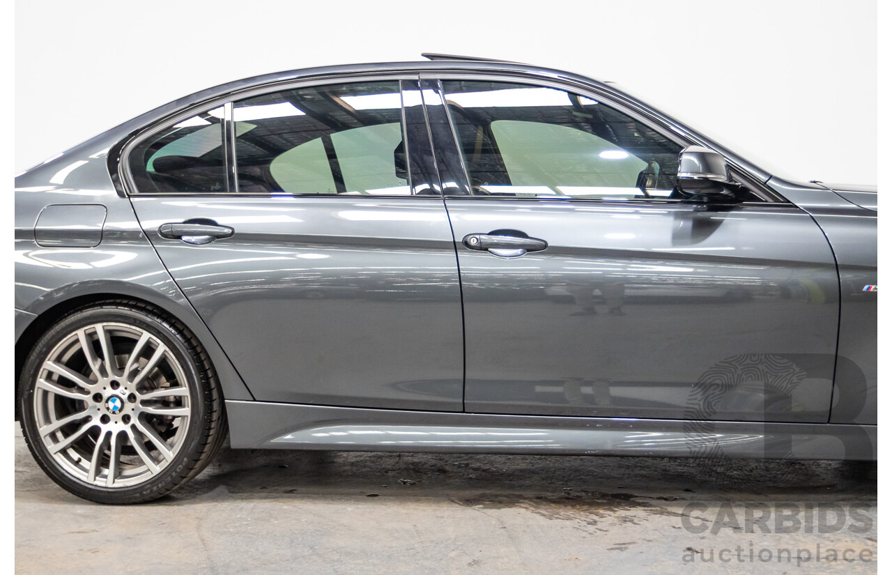 04/2017 BMW 330i M-Sport  F30 LCI MY18 4D Sedan Mineral Grey Turbo 2.0L
