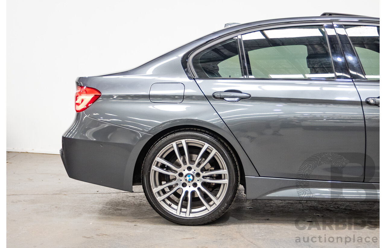 04/2017 BMW 330i M-Sport  F30 LCI MY18 4D Sedan Mineral Grey Turbo 2.0L