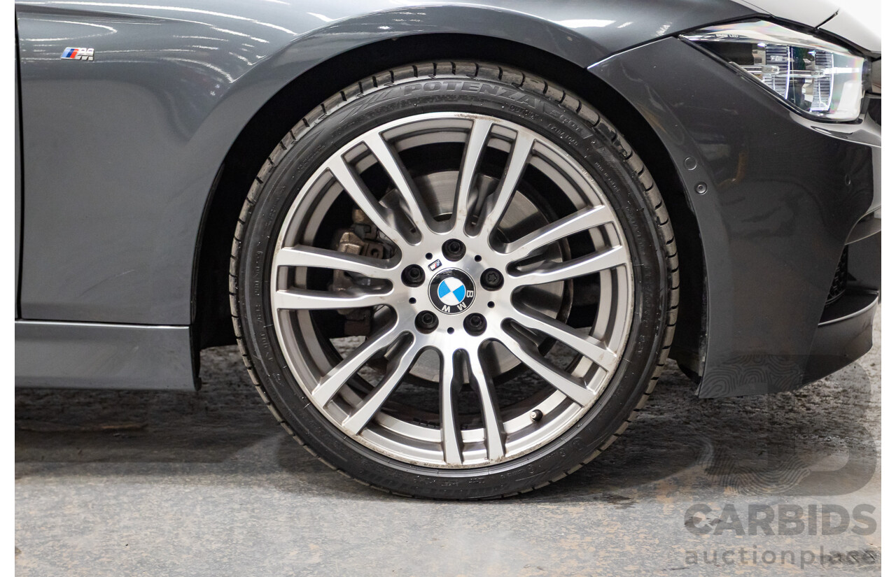 04/2017 BMW 330i M-Sport  F30 LCI MY18 4D Sedan Mineral Grey Turbo 2.0L