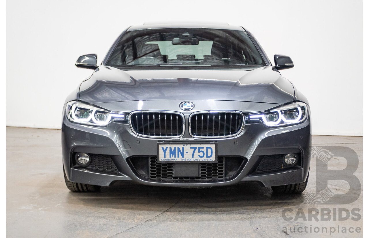04/2017 BMW 330i M-Sport  F30 LCI MY18 4D Sedan Mineral Grey Turbo 2.0L