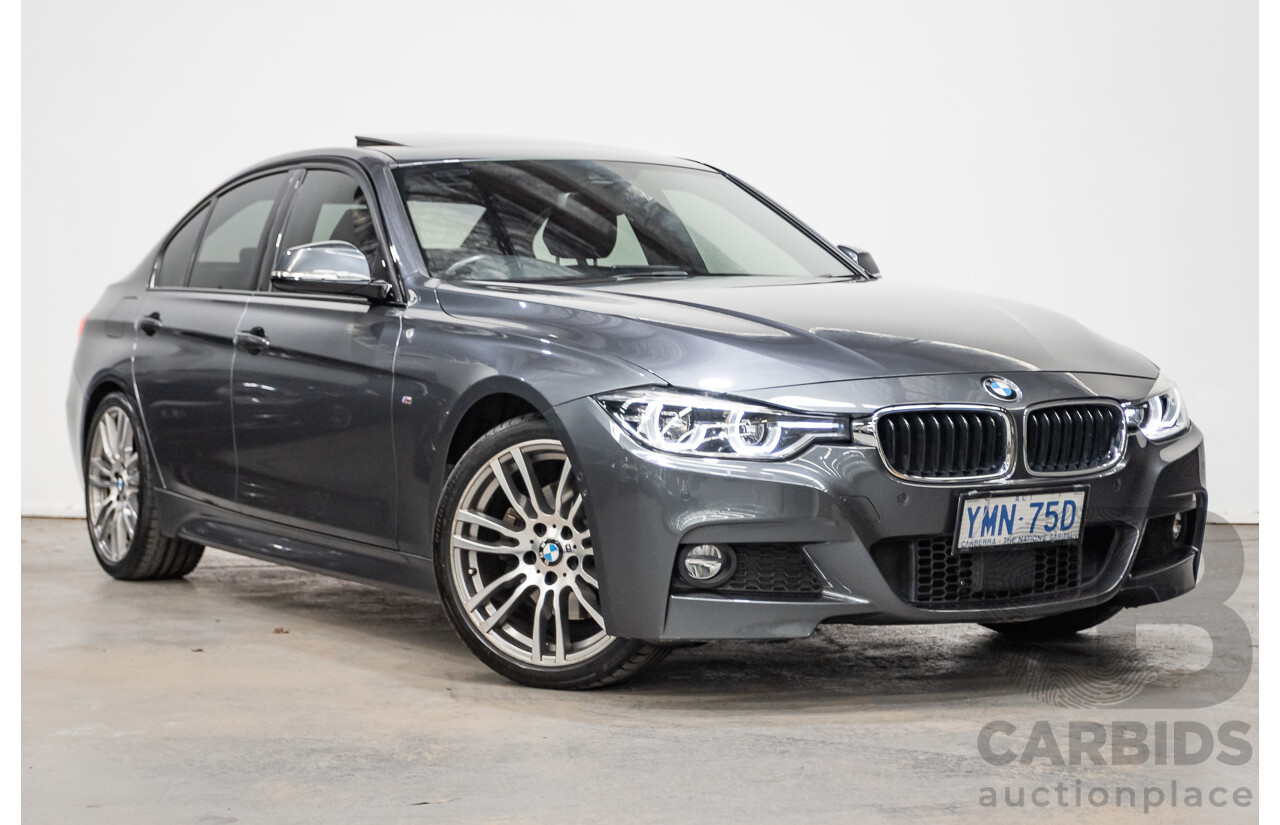 04/2017 BMW 330i M-Sport  F30 LCI MY18 4D Sedan Mineral Grey Turbo 2.0L