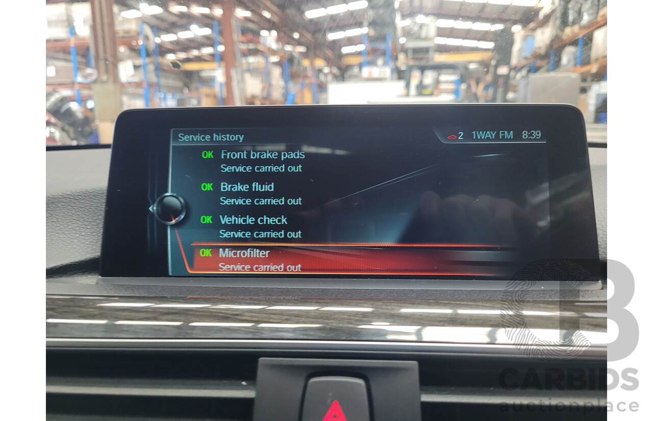 04/2017 BMW 330i M-Sport  F30 LCI MY18 4D Sedan Mineral Grey Turbo 2.0L