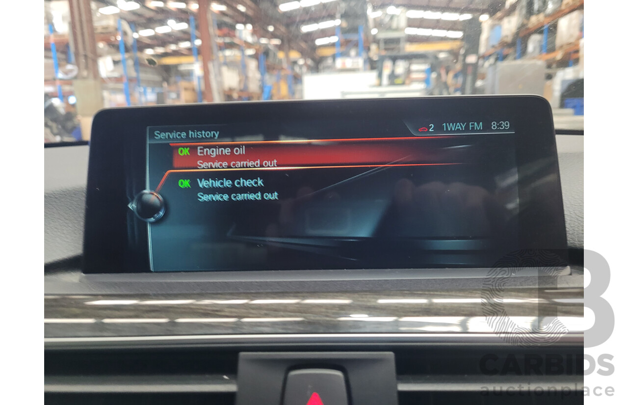 04/2017 BMW 330i M-Sport  F30 LCI MY18 4D Sedan Mineral Grey Turbo 2.0L