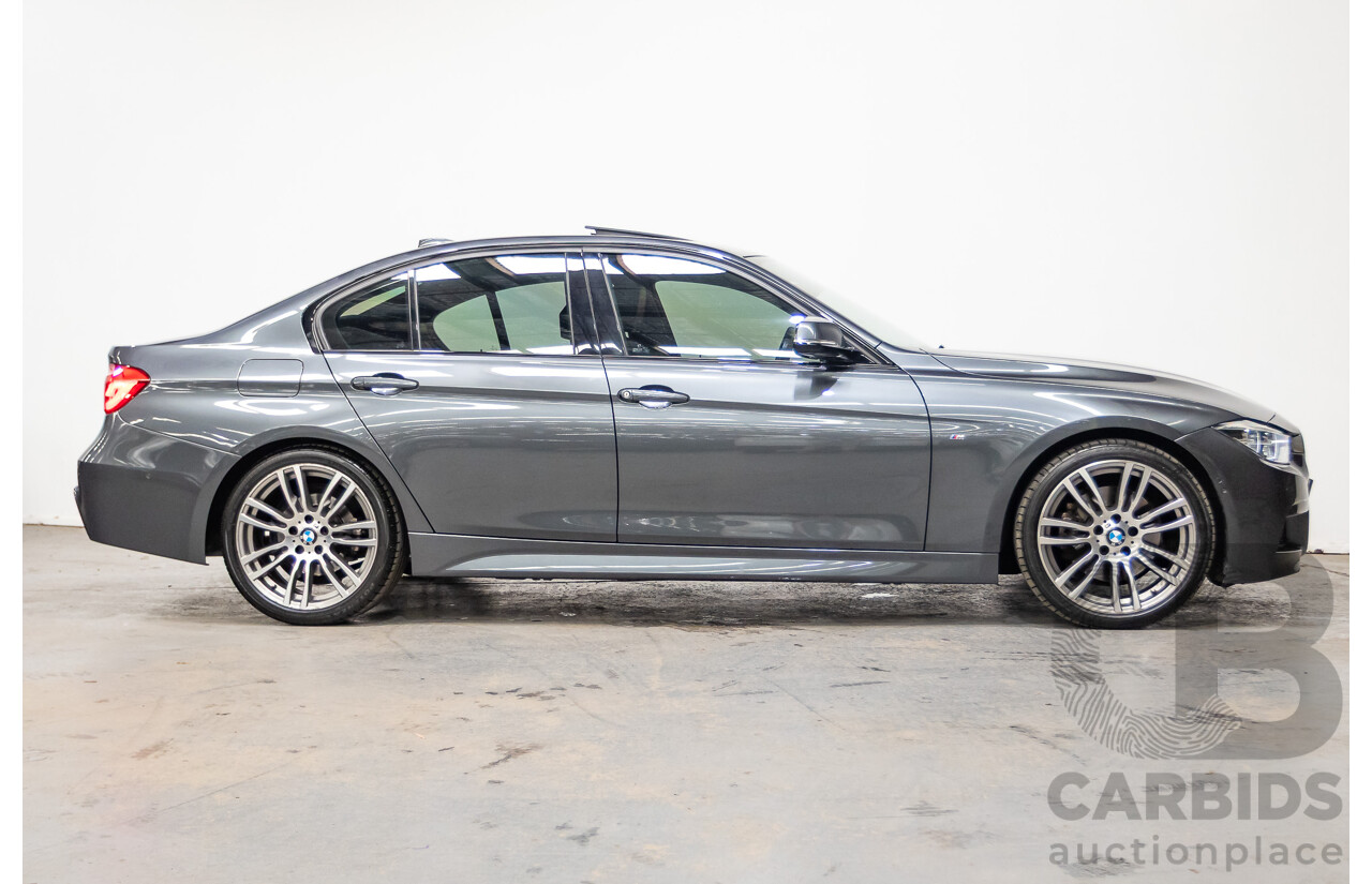04/2017 BMW 330i M-Sport  F30 LCI MY18 4D Sedan Mineral Grey Turbo 2.0L
