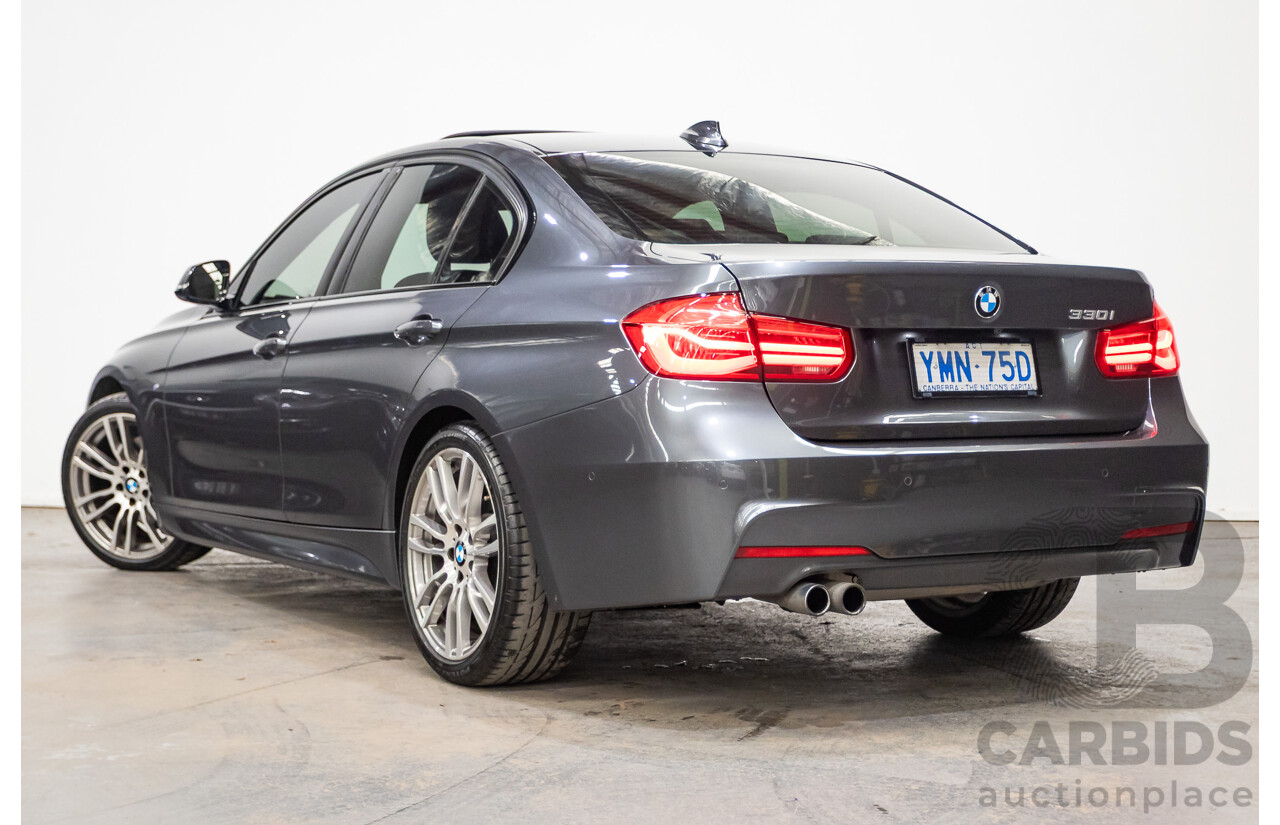 04/2017 BMW 330i M-Sport  F30 LCI MY18 4D Sedan Mineral Grey Turbo 2.0L