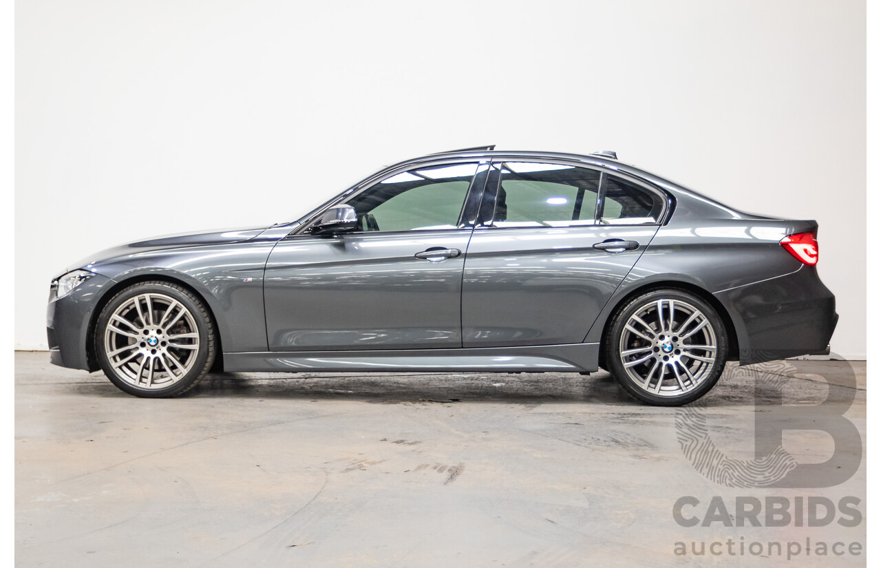 04/2017 BMW 330i M-Sport  F30 LCI MY18 4D Sedan Mineral Grey Turbo 2.0L