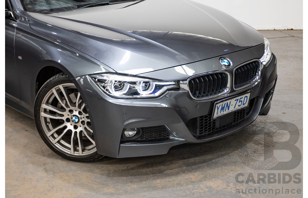 04/2017 BMW 330i M-Sport  F30 LCI MY18 4D Sedan Mineral Grey Turbo 2.0L